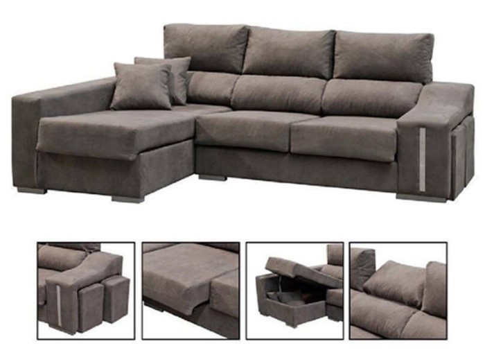 CHAISE LONGUE AN VISTA DE FRENTE IZQUIERDA